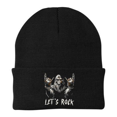 Bigfoot Rock On Funny Sasquatch Rock and Roll Let's Rock Beanie