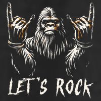 Bigfoot Rock On Funny Sasquatch Rock and Roll Let's Rock Tumbler