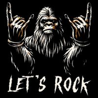Bigfoot Rock On Funny Sasquatch Rock and Roll Let's Rock Wool Snapback Cap