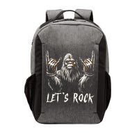 Bigfoot Rock On Funny Sasquatch Rock and Roll Let's Rock Vector Backpack