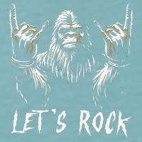 Bigfoot Rock On Funny Sasquatch Rock and Roll Let's Rock Sueded Cloud Jersey T-Shirt