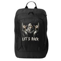 Bigfoot Rock On Funny Sasquatch Rock And Roll LetS Rock City Backpack