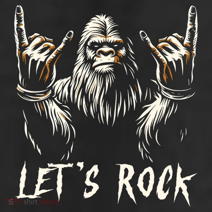 Bigfoot Rock On Funny Sasquatch Rock And Roll LetS Rock Adult Drive Performance Visor