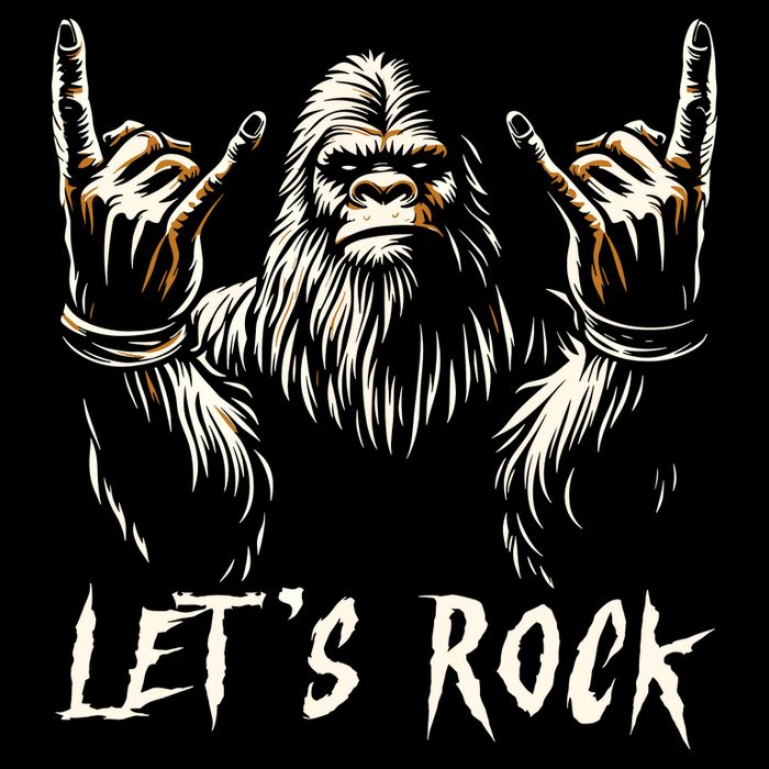 Bigfoot Rock On Funny Sasquatch Rock And Roll LetS Rock Mug