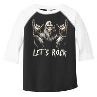Bigfoot Rock On Funny Sasquatch Rock And Roll LetS Rock Toddler Fine Jersey T-Shirt