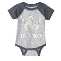 Bigfoot Rock On Funny Sasquatch Rock And Roll LetS Rock Infant Baby Jersey Bodysuit
