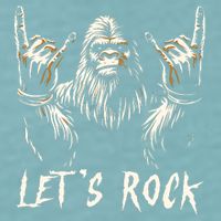Bigfoot Rock On Funny Sasquatch Rock And Roll LetS Rock Sueded Cloud Jersey T-Shirt