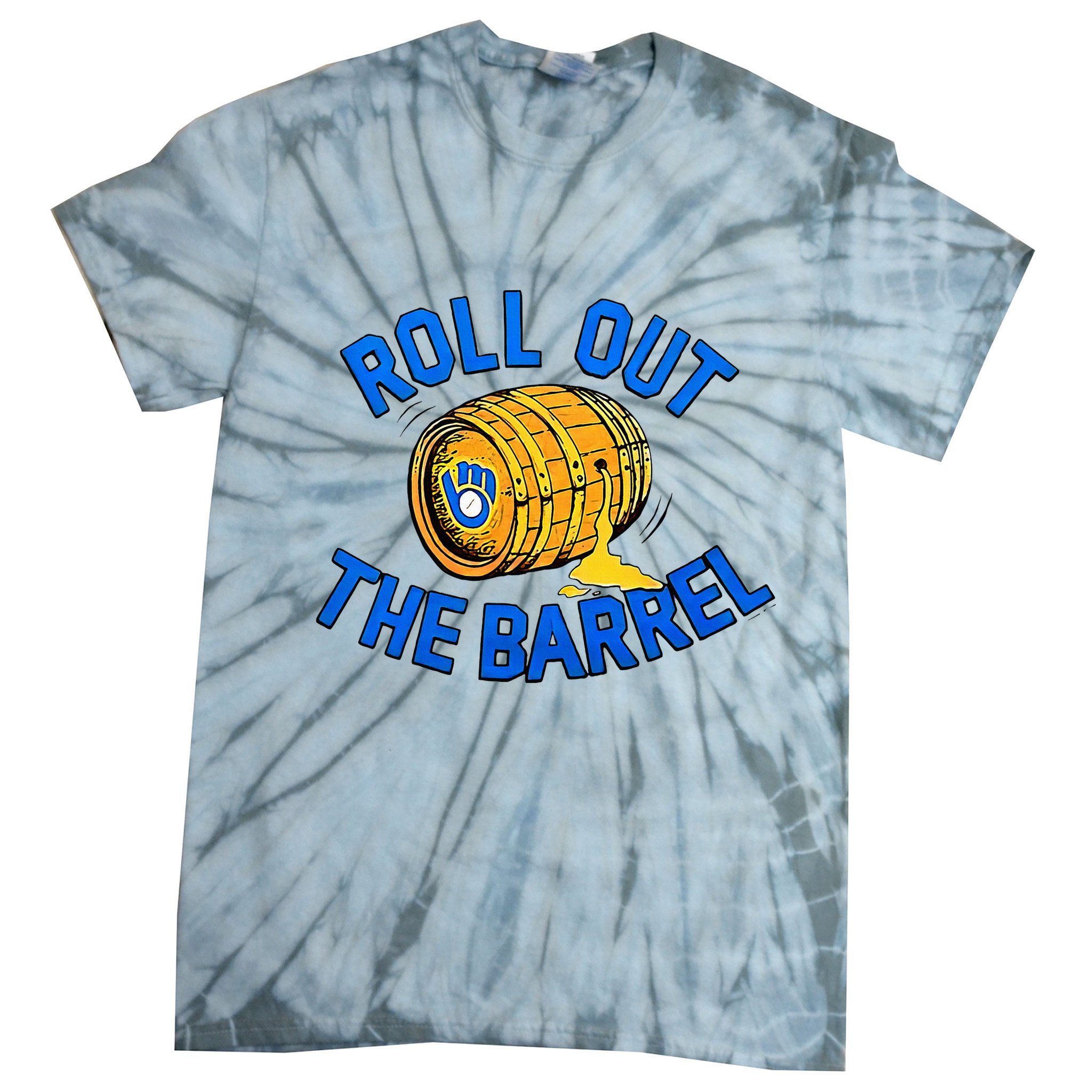 Brewers Roll Out The Barrel Tie-Dye T-Shirt