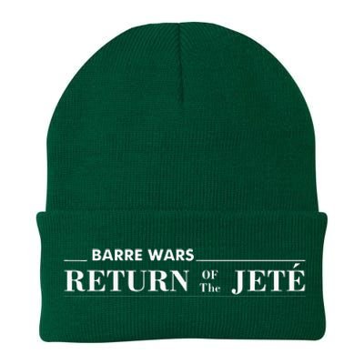 Barre Return Of The Jete Ballet Ballerina Joke Quote Knit Cap Winter Beanie