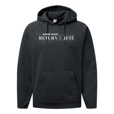 Barre Return Of The Jete Ballet Ballerina Joke Quote Performance Fleece Hoodie