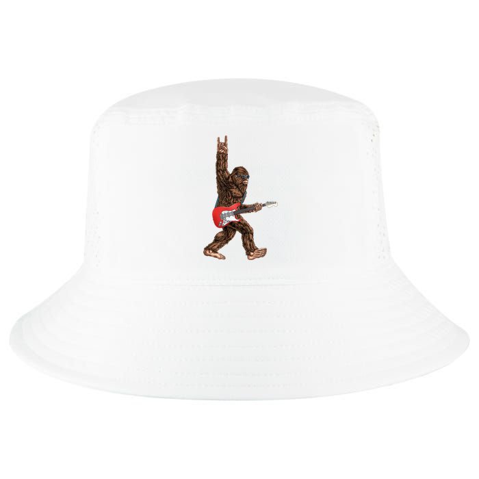 Bigfoot Rock On Guitar Cool Comfort Performance Bucket Hat