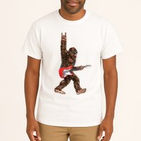 Bigfoot Rock On Guitar Tall T-Shirt