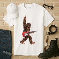 Bigfoot Rock On Guitar Tall T-Shirt