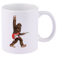 Bigfoot Rock On Guitar 11oz C Handle Ceramic Mug