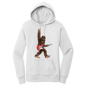 Bigfoot Rock On Guitar Women's Pullover Hoodie