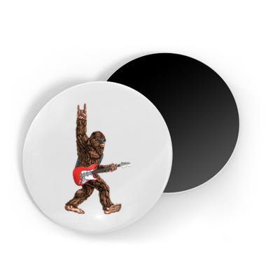 Bigfoot Rock On Guitar Magnet