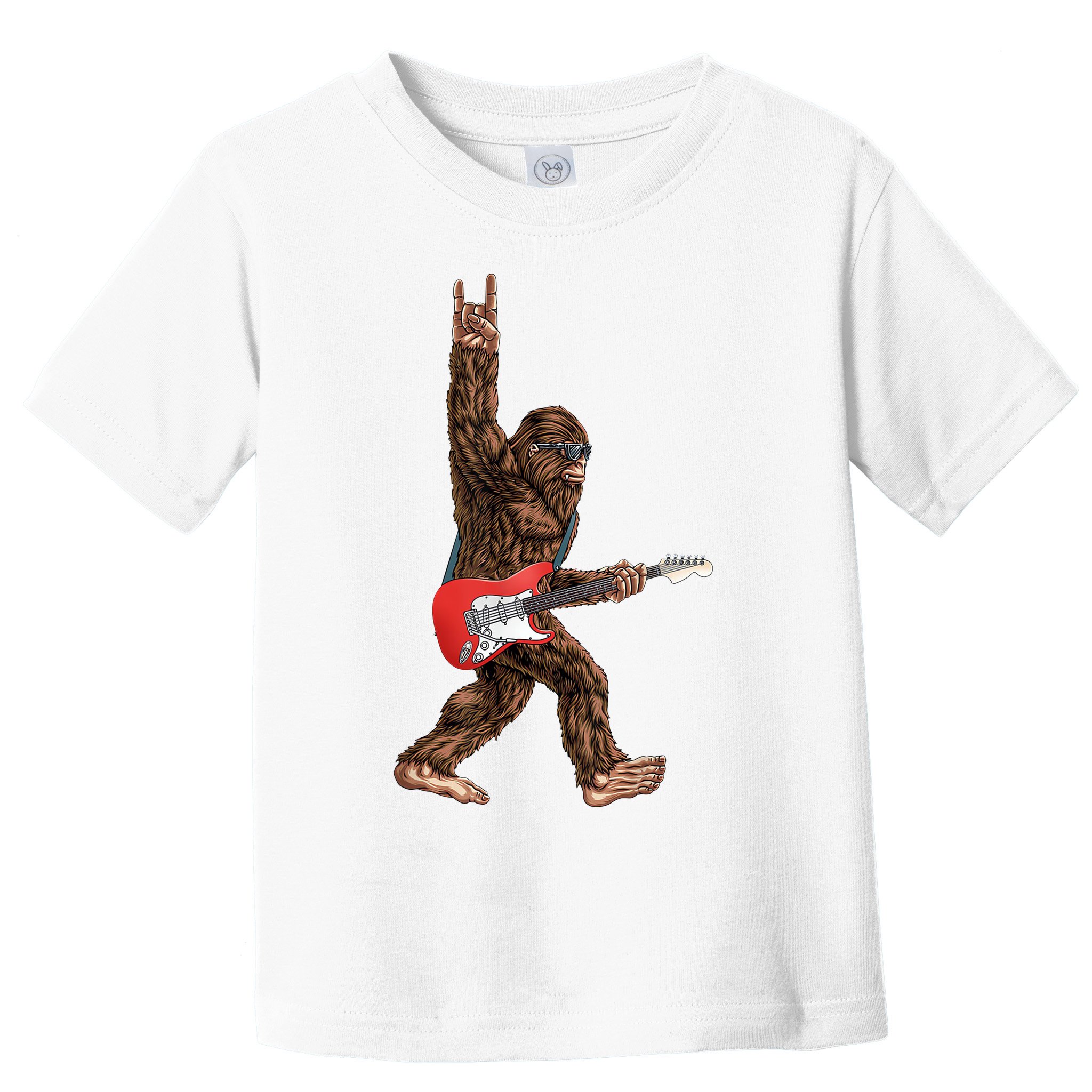 Bigfoot Rock On Guitar Toddler T-Shirt
