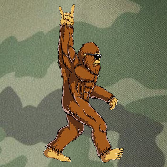 Bigfoot Rock On Sasquatch Rock And Roll Funny Legacy Tie Dye Trucker Hat
