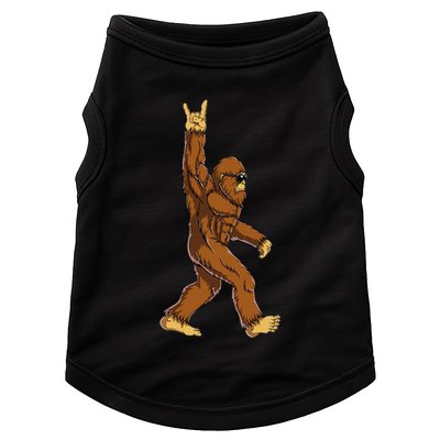 Bigfoot Rock On Sasquatch Rock And Roll Funny Doggie Tank