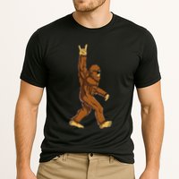 Bigfoot Rock On Sasquatch Rock And Roll Funny Performance Shirt