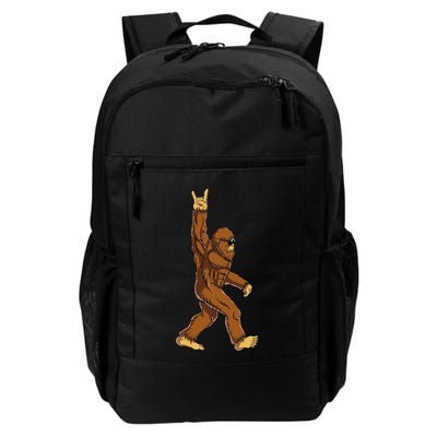 Bigfoot Rock On Sasquatch Rock And Roll Funny Backpack