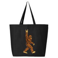 Bigfoot Rock On Sasquatch Rock And Roll Funny 25L Jumbo Tote
