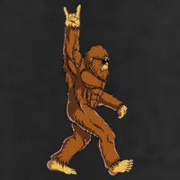 Bigfoot Rock On Sasquatch Rock And Roll Funny 25L Jumbo Tote