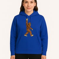 Bigfoot Rock On Sasquatch Rock And Roll Funny Hoodie