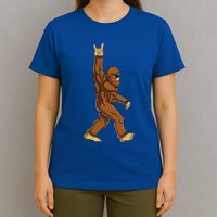 Bigfoot Rock On Sasquatch Rock And Roll Funny T-Shirt