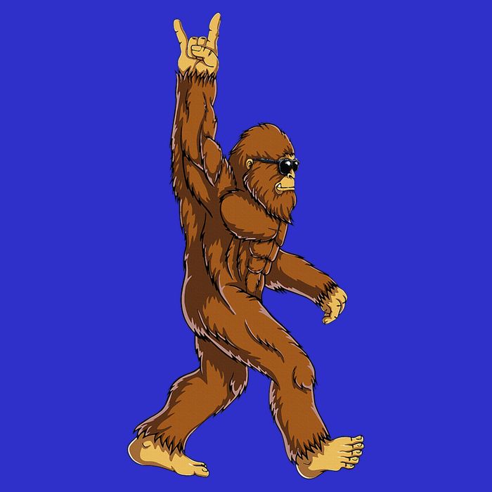 Bigfoot Rock On Sasquatch Rock And Roll Funny 16 in Basic Backpack