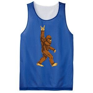 Bigfoot Rock On Sasquatch Rock And Roll Funny Mesh Reversible Basketball Jersey Tank