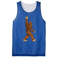 Bigfoot Rock On Sasquatch Rock And Roll Funny Mesh Reversible Basketball Jersey Tank