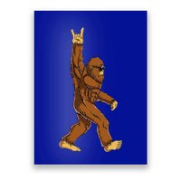 Bigfoot Rock On Sasquatch Rock And Roll Funny Poster