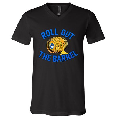 Brewers Roll Out The Barrel V-Neck T-Shirt