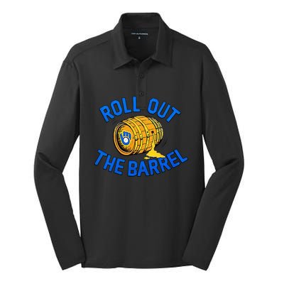 Brewers Roll Out The Barrel Silk Touch Performance Long Sleeve Polo