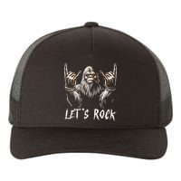 Bigfoot Rock On Funny Sasquatch Rock And Roll LetS Rock Yupoong Adult 5-Panel Trucker Hat