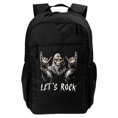 Bigfoot Rock On Funny Sasquatch Rock And Roll LetS Rock Backpack