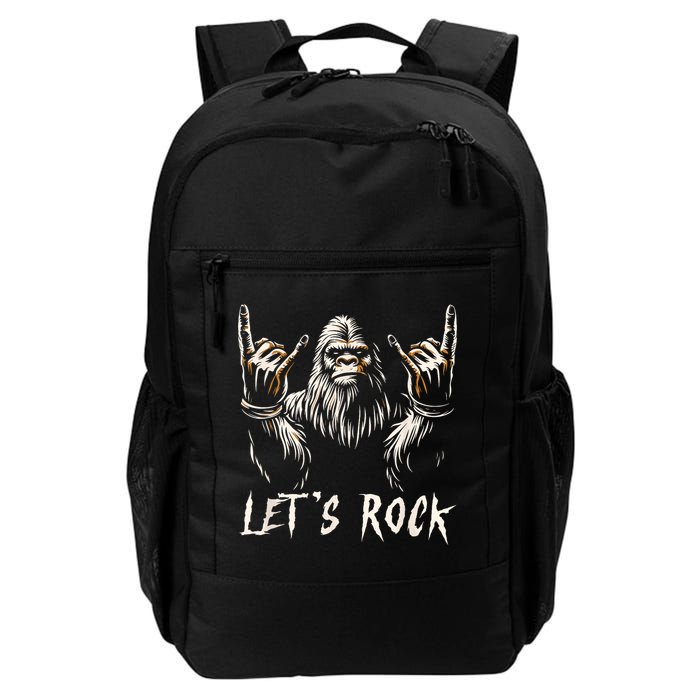 Bigfoot Rock On Funny Sasquatch Rock And Roll LetS Rock Backpack