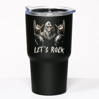 Bigfoot Rock On Funny Sasquatch Rock And Roll LetS Rock Tumbler