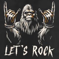 Bigfoot Rock On Funny Sasquatch Rock And Roll LetS Rock Tumbler