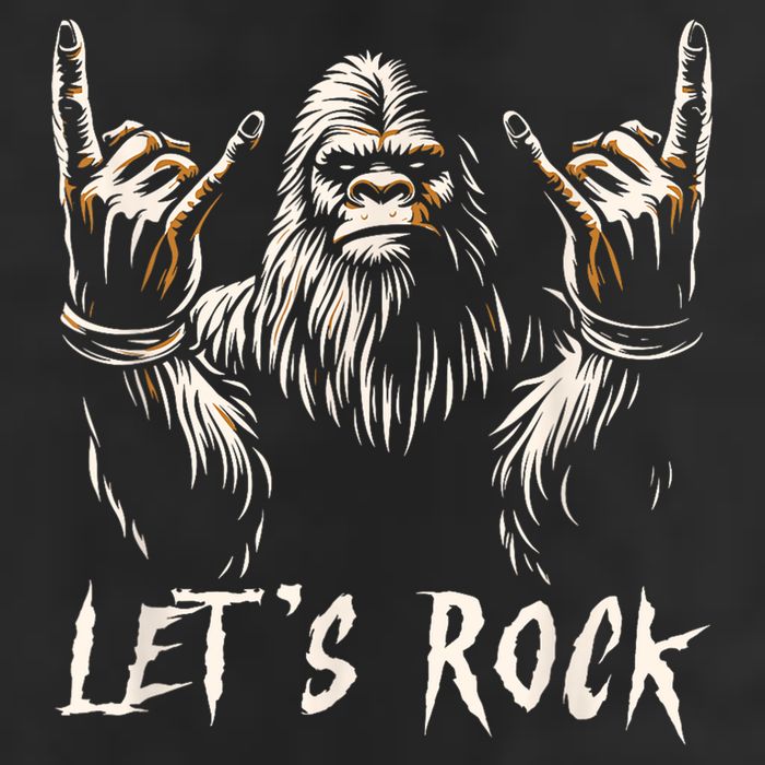 Bigfoot Rock On Funny Sasquatch Rock And Roll LetS Rock Tumbler