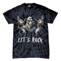 Bigfoot Rock On Funny Sasquatch Rock And Roll LetS Rock Tie-Dye T-Shirt