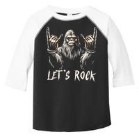 Bigfoot Rock On Funny Sasquatch Rock And Roll LetS Rock Toddler Fine Jersey T-Shirt
