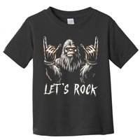 Bigfoot Rock On Funny Sasquatch Rock And Roll LetS Rock Toddler T-Shirt