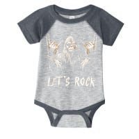 Bigfoot Rock On Funny Sasquatch Rock And Roll LetS Rock Infant Baby Jersey Bodysuit