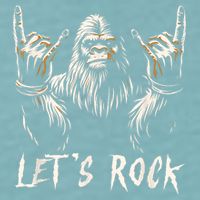 Bigfoot Rock On Funny Sasquatch Rock And Roll LetS Rock Sueded Cloud Jersey T-Shirt