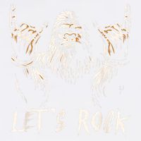 Bigfoot Rock On Funny Sasquatch Rock And Roll LetS Rock Garment-Dyed Sweatshirt
