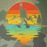 Bigfoot Rock On Sasquatch Rock And Roll Funny Graphic Legacy Tie Dye Trucker Hat
