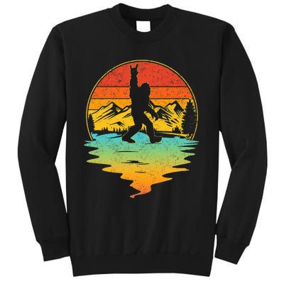 Bigfoot Rock On Sasquatch Rock And Roll Funny Graphic Sweatshirt