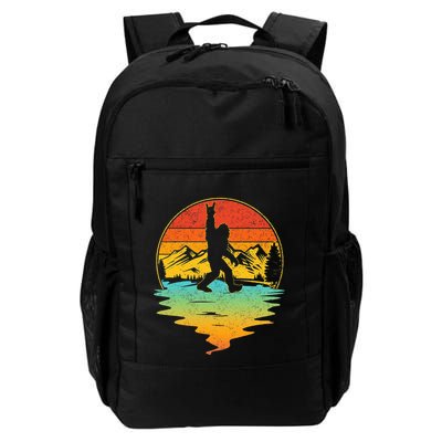 Bigfoot Rock On Sasquatch Rock And Roll Funny Graphic Daily Commute Backpack